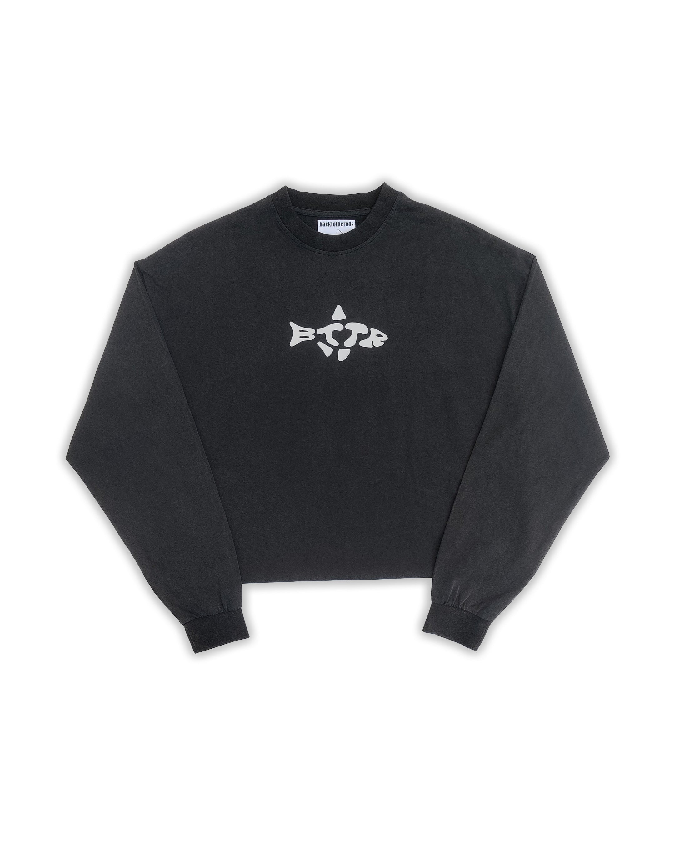 Oversized Long-Sleeve Black